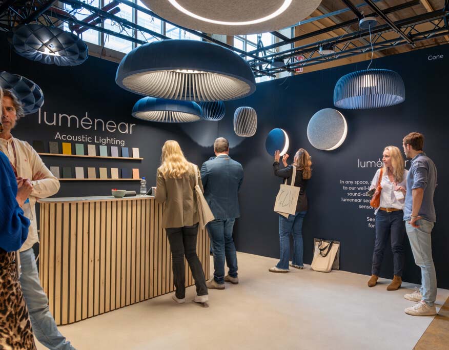Lumenear stand op Design District 2024.